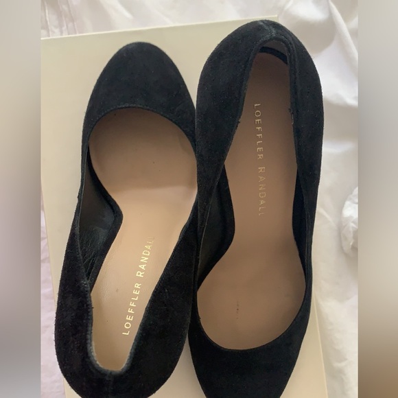 Loeffler Randall Sydnee Suede Chunky Heel size 37 - Picture 2 of 3